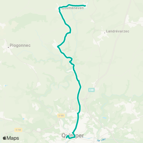 QUB Quimper Pl. de la T.A - Quéménéven St-Albin map