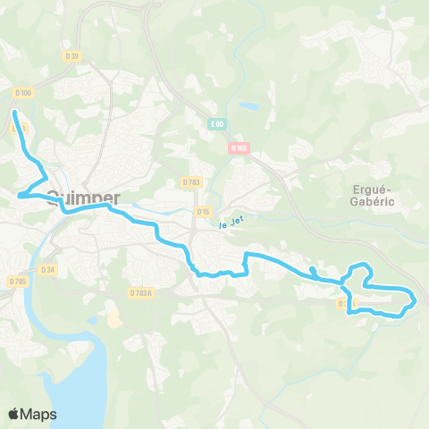 QUB Moulin vert - Petit Guélen / ZA Petit Guélen map