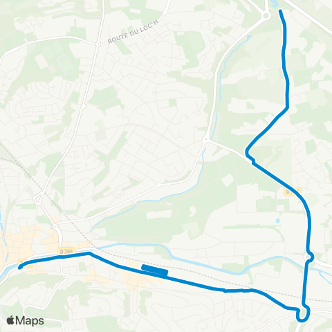 QUB - Lignes scolaires Quimper Centre-Ville - CFA Cuzon map