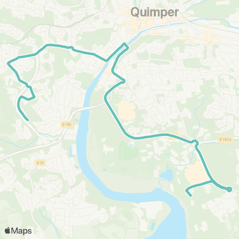QUB Feu d'Artifice F4 - Kermoysan - Créac'h Gwen map