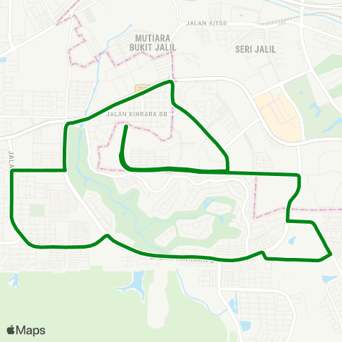 Rapid KL Stesen LRT Alam Sutera ~ Ppr Pinggiran Bukit Jalil map