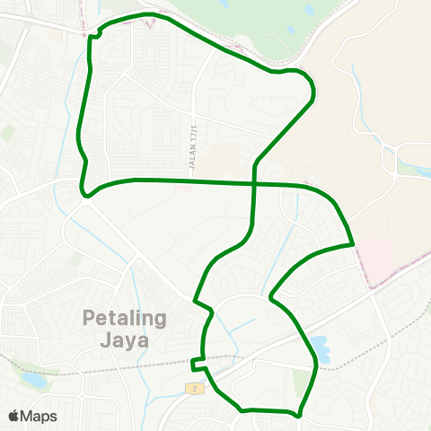 Rapid KL Stesen LRT Asia Jaya ~ Stesen MRT Phileo Damansara map