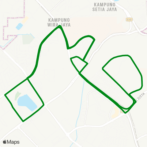 Rapid KL Stesen LRT Wangsa Maju ~ Setapak Sentral map