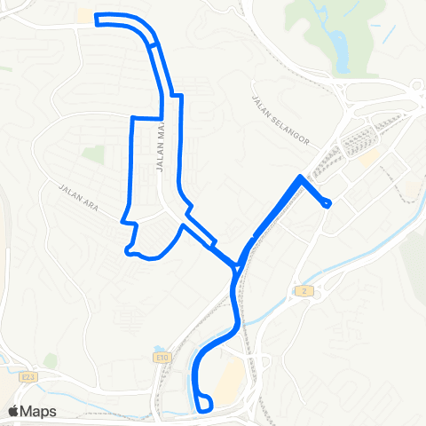 Rapid KL Stesen LRT Bangsar ~ Bangsar Shopping Ctr map