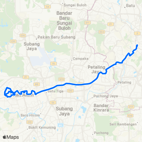 Rapid KL Hab Sekysen 2 ~ Hab Pasar Seni map