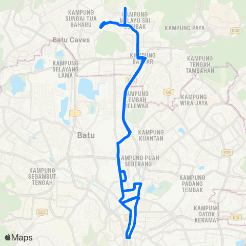 Rapid KL Hab Wira Damai ~ Sogo KL map