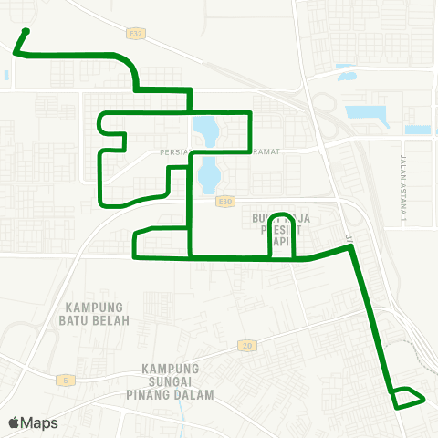 Rapid KL Stesen LRT Pasar Klang ~ Bandar Bukit Raja map