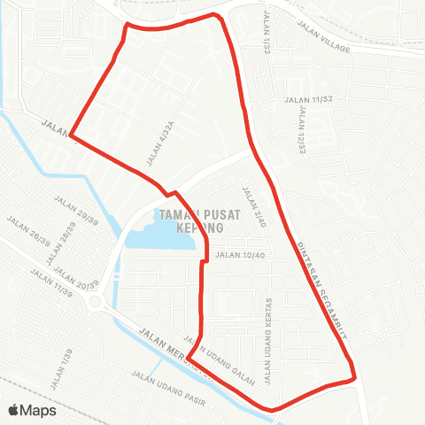 Rapid KL MTR Feeder T117 map