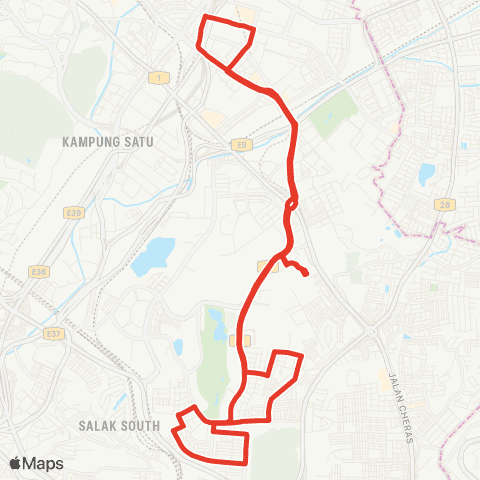 Rapid KL MTR Feeder T400 map