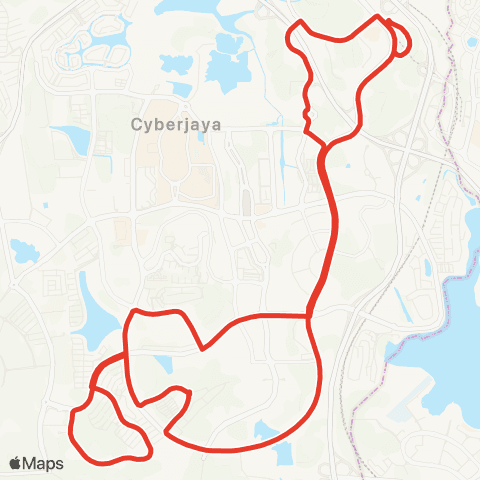 Rapid KL MTR Feeder T506 map