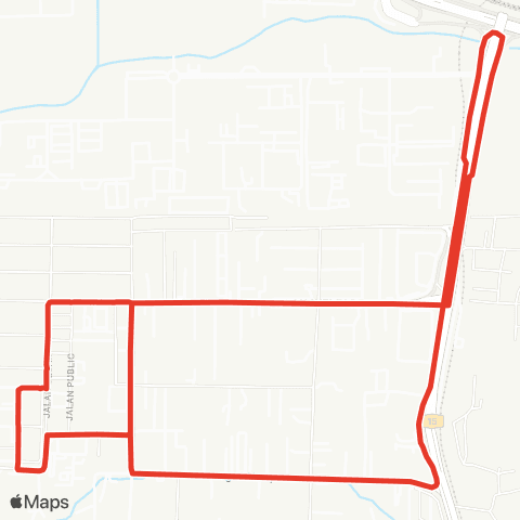 Rapid KL MTR Feeder T104 map