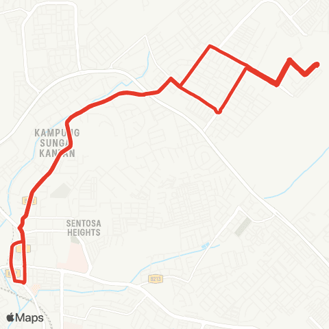 Rapid KL MTR Feeder T457 map