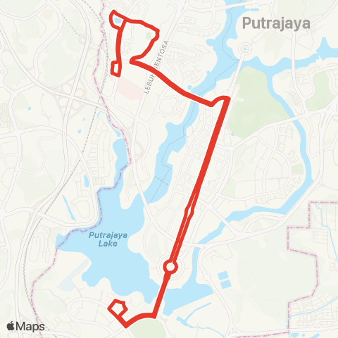 Rapid KL MTR Feeder T511 map