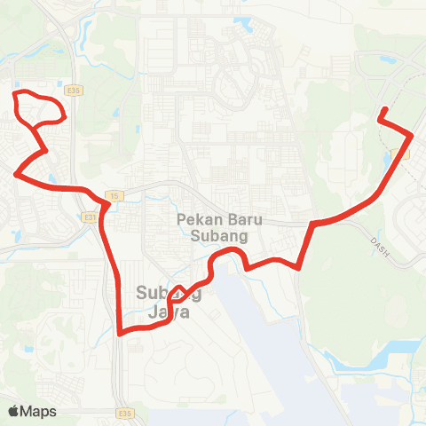 Rapid KL MTR Feeder T772 map