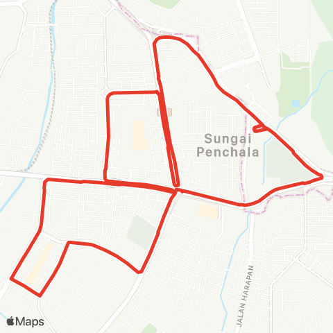 Rapid KL MTR Feeder T813 map