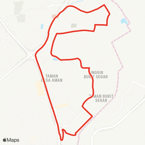 Rapid KL MTR Feeder T409 map