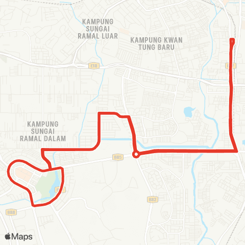 Rapid KL MTR Feeder T462 map