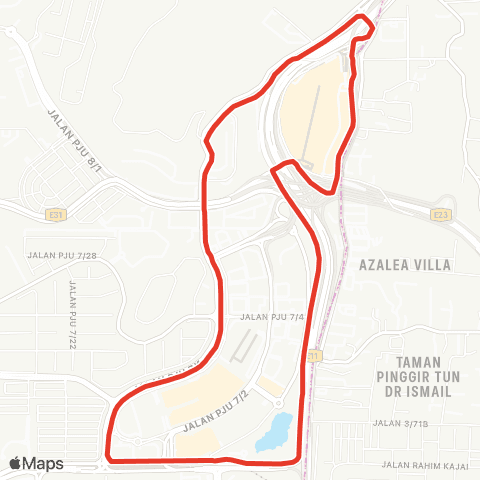 Rapid KL MTR Feeder T810 map