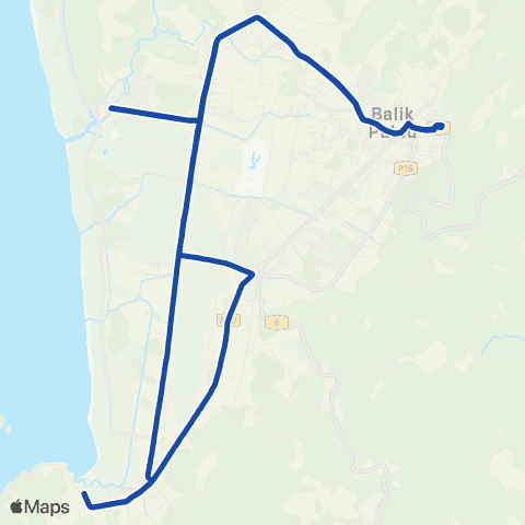 Rapid Bus Penang 403 map