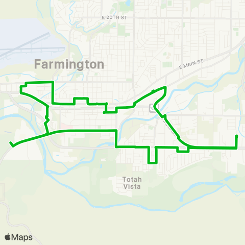 Red Apple Transit Green map