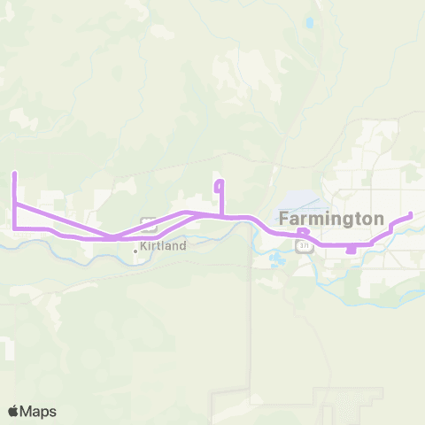 Red Apple Transit Kirtland map