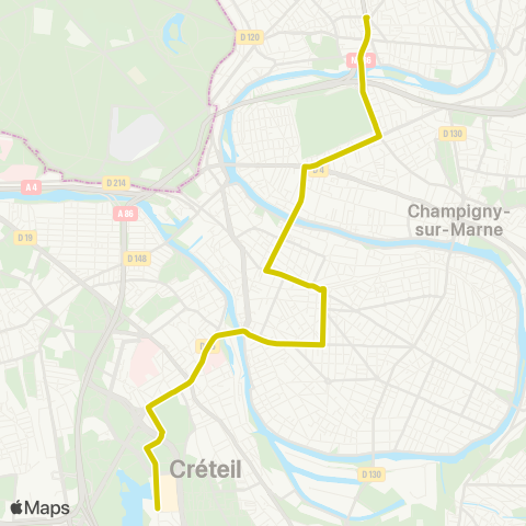 RATP Nogent-le-Perreux RER <> Hôtel de Ville map