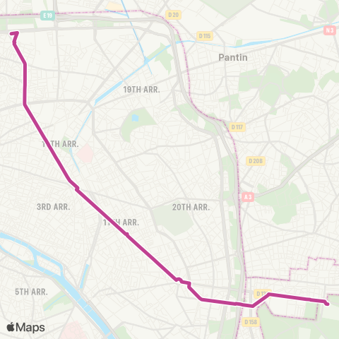 RATP Château de Vincennes <> Pte de Clignancourt map