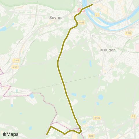 RATP Pont de Sèvres <> La Cheminée map