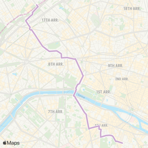 RATP Alsace <> Panthéon map