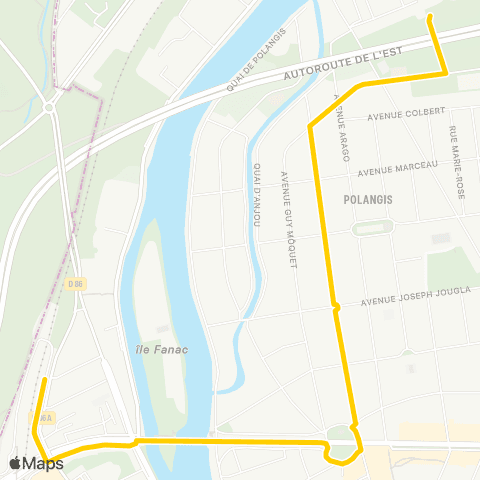 RATP Camping Intl <> Gare de Joinville-le-Pont map