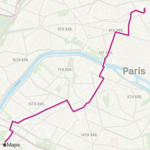 RATP Gare du Nord <> Frères Voisin map