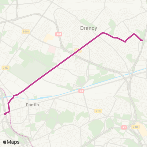 RATP Jouhaux - Blum <> Porte de Pantin map