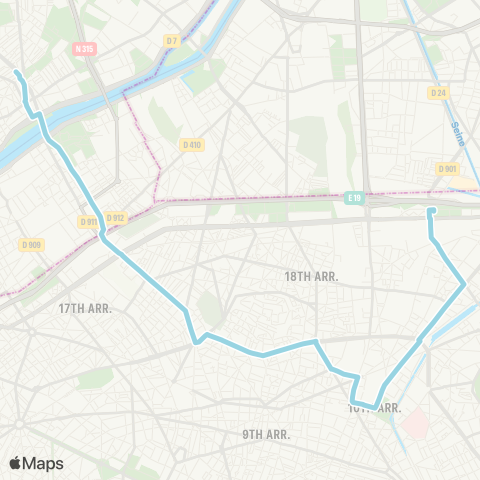 RATP Gabriel Péri - Métro <> Pte d'Aubervilliers map