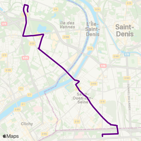 RATP Porte de Clignancourt <> Les Barbanniers map