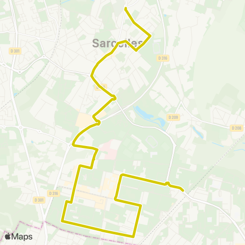 RATP Garges - Sarcelles RER <> Pl. du Souvenir Français map