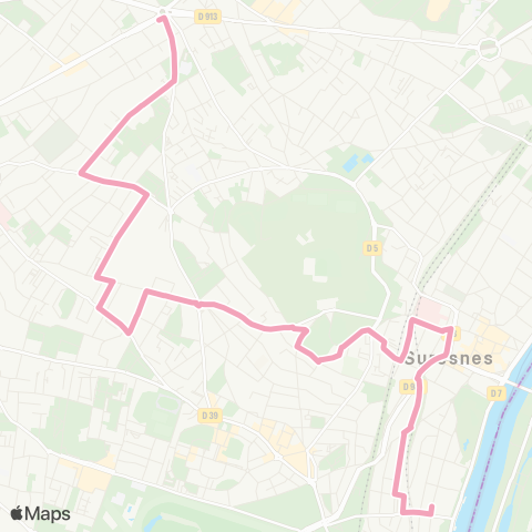 RATP Pl. de la Boule - Joffre <> Suresnes - Pasteur- Val d'Or map