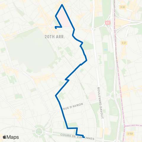 RATP La Traverse de Charonne map