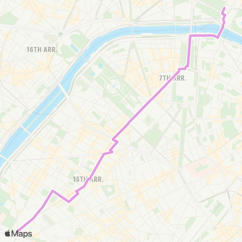 Substitution Métro RATP Bus de substitution Métro 8 map