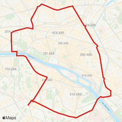 RATP Gare Montparnasse <> Gare Montparnasse map