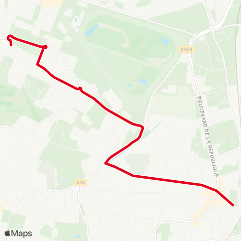 RATP Henri Regnault <> Gare de Saint-Cloud map