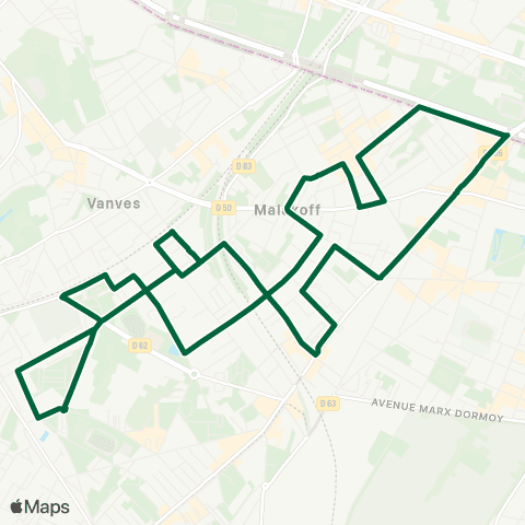 RATP L'Hirondelle map