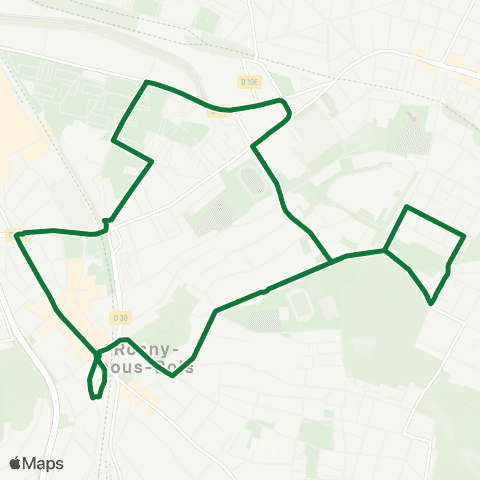 RATP Gare de Rosny-sous-Bois Bétremieux <> Gare de Rosny-sous-Bois Bétremieux map