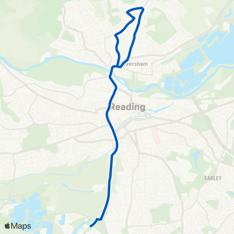 Reading Buses  map