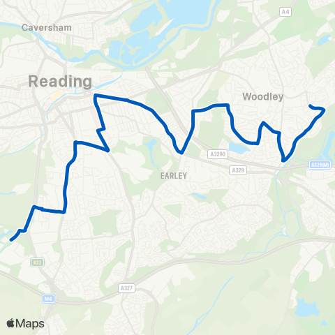 Reading Buses Reading Stadium Bus Park - Viscount Way map