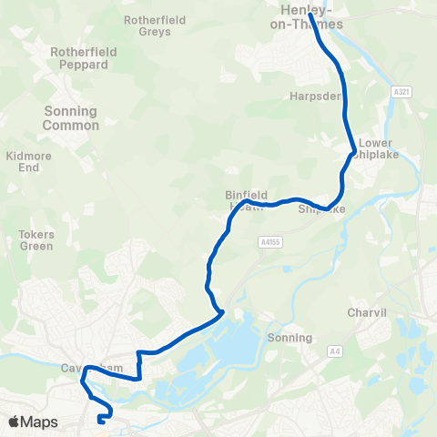 Reading Buses Friar Street - Bell Street map