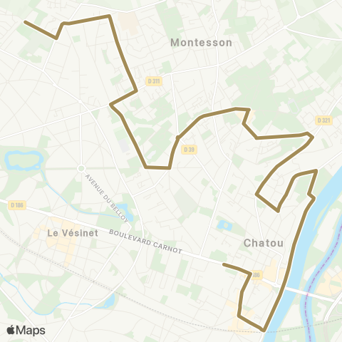 Île-de-France Mobilités Paul Bert <> ︎Cormeilles map
