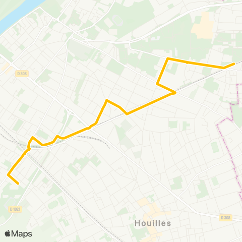 Île-de-France Mobilités Lycée Evariste Galois <> ︎Romain Rolland map