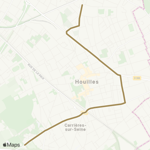 Île-de-France Mobilités Lycée les Pierres Vives <> ︎Martyrs map