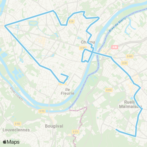 Île-de-France Mobilités Centre Madeleine Daniélou <> ︎Verdun map