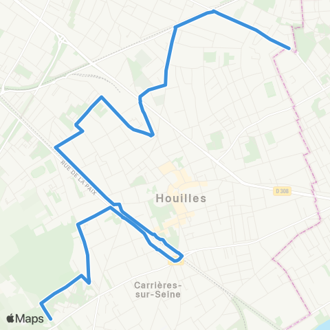 Île-de-France Mobilités Plateau <> ︎Lycée les Pierres Vives map